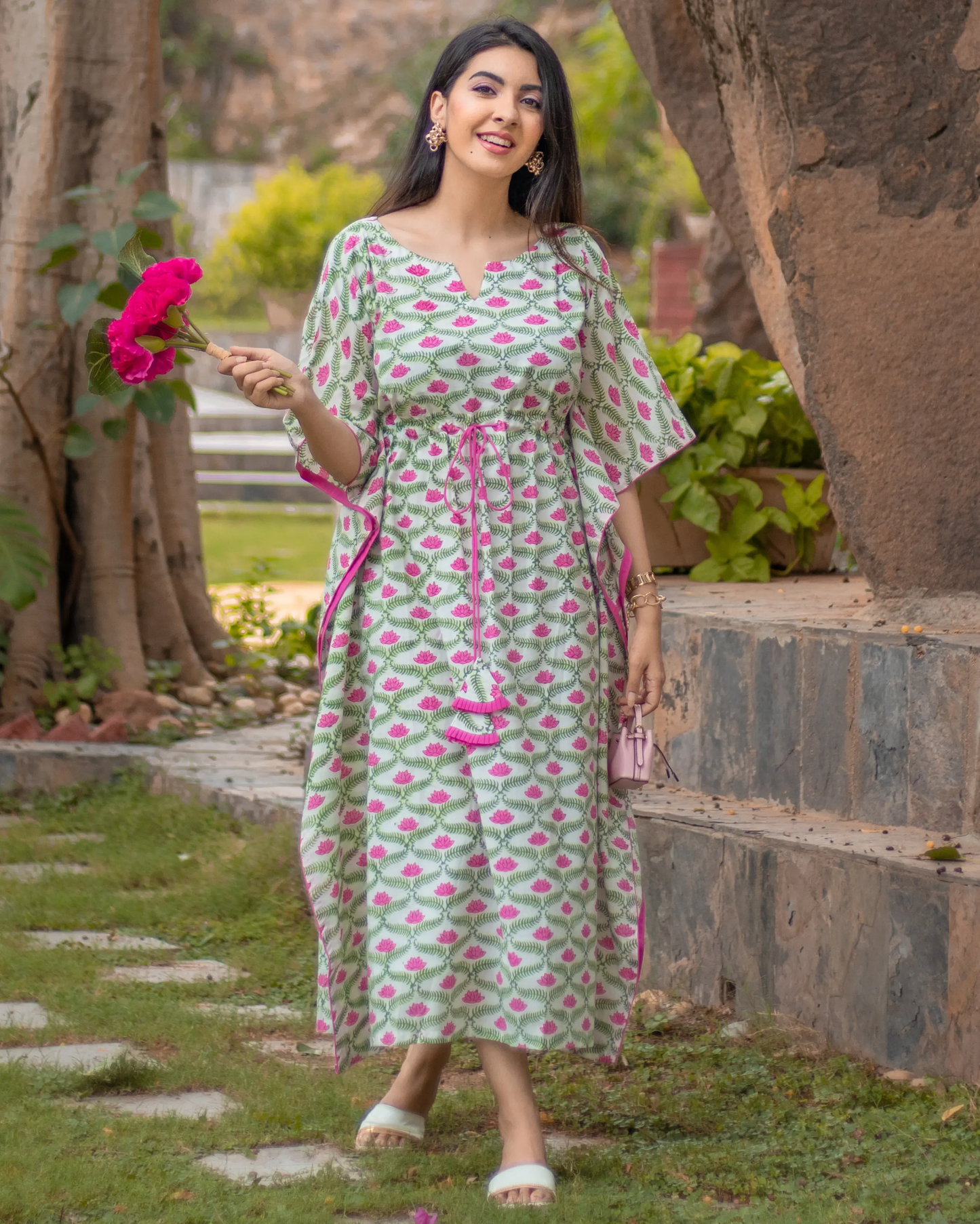 Menorca Cotton Kaftan Set My Store