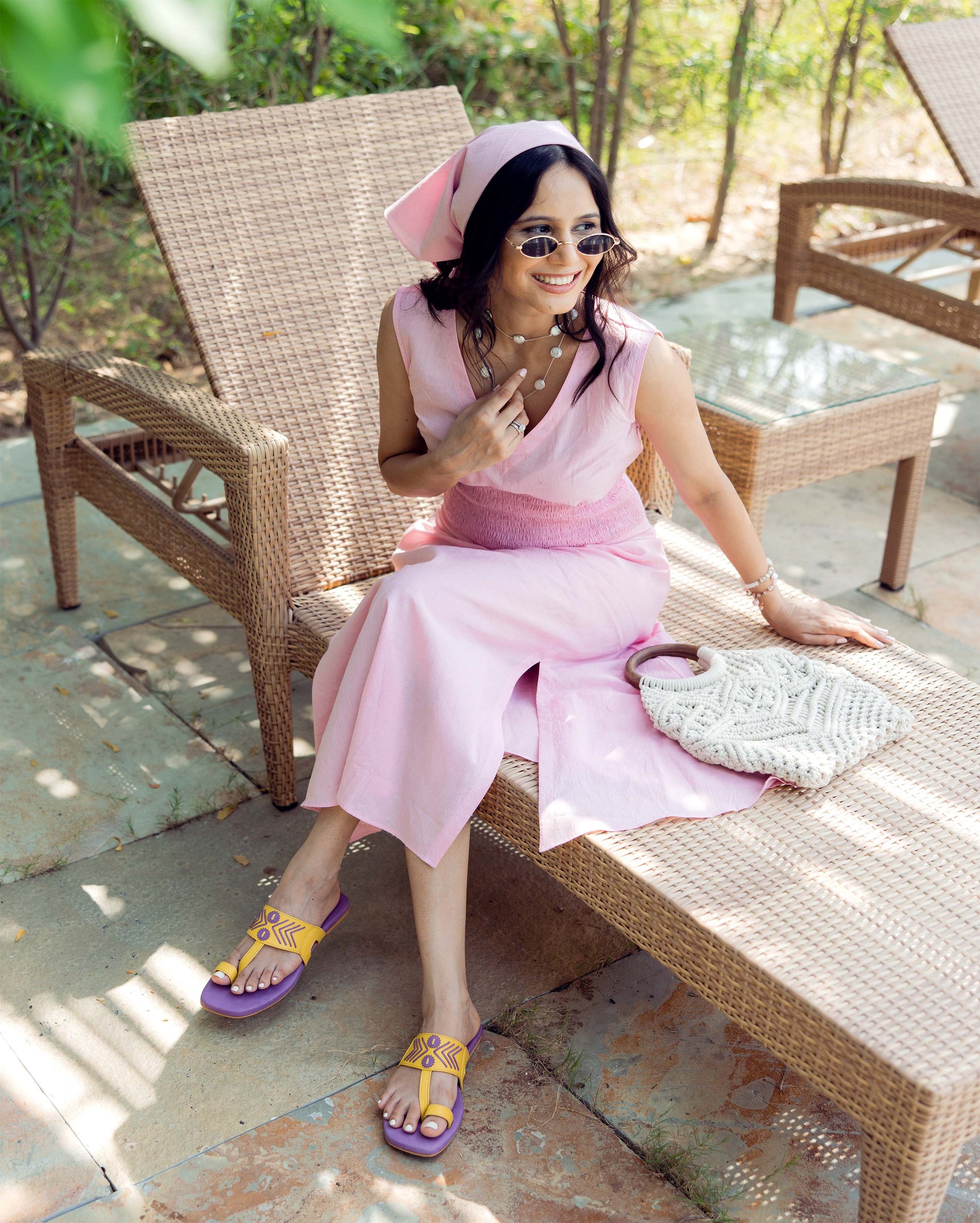 Thistle Yellow Kolha Flats My Store