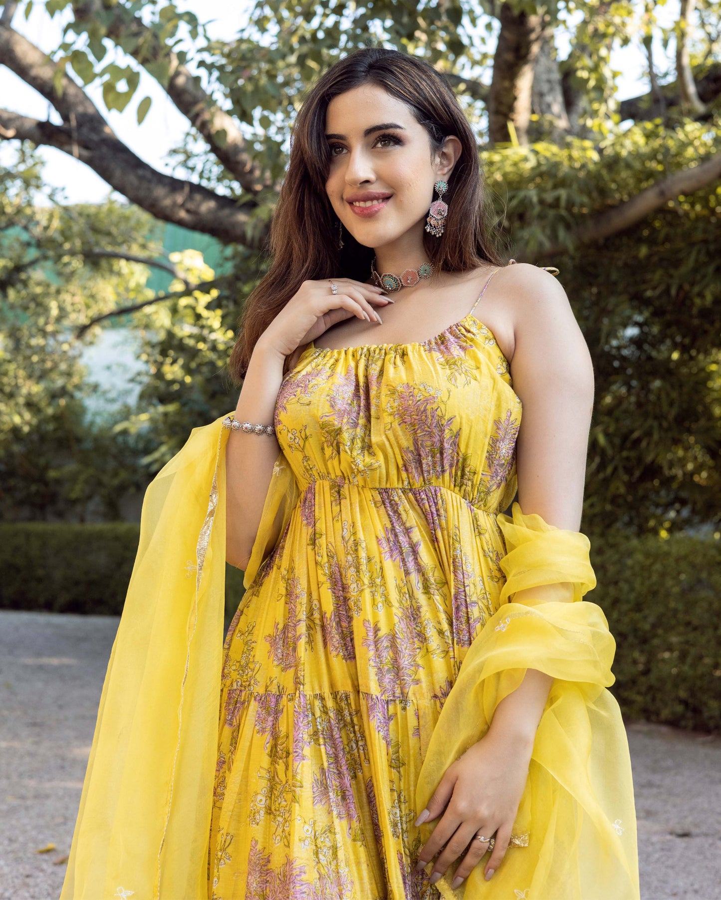 Surajmukhi Chanderi Suit Set My Store