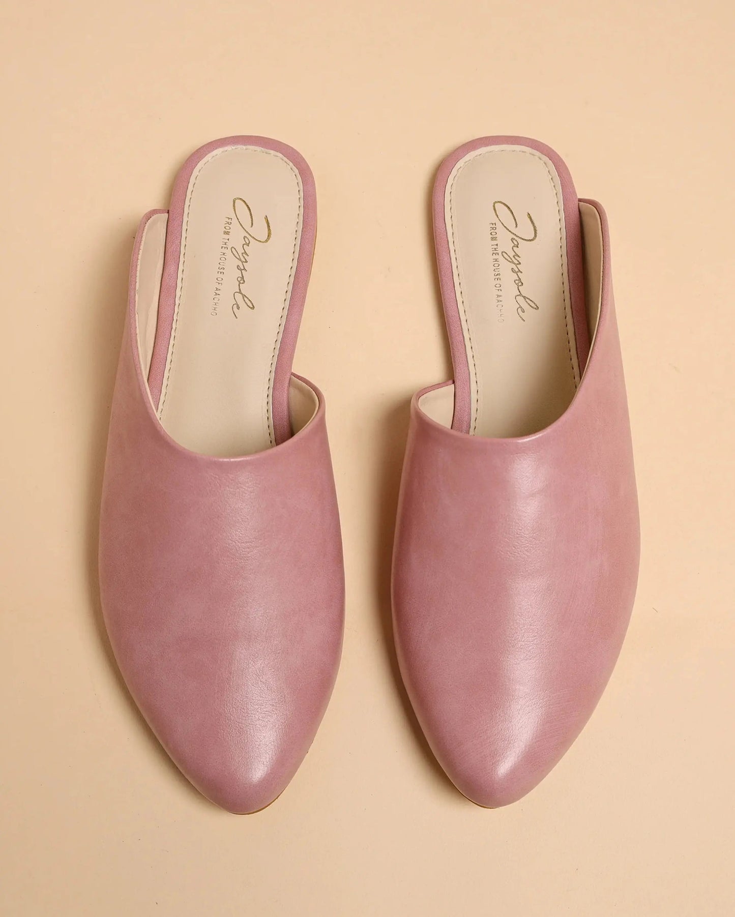 Cradle Pink Leather Mules My Store