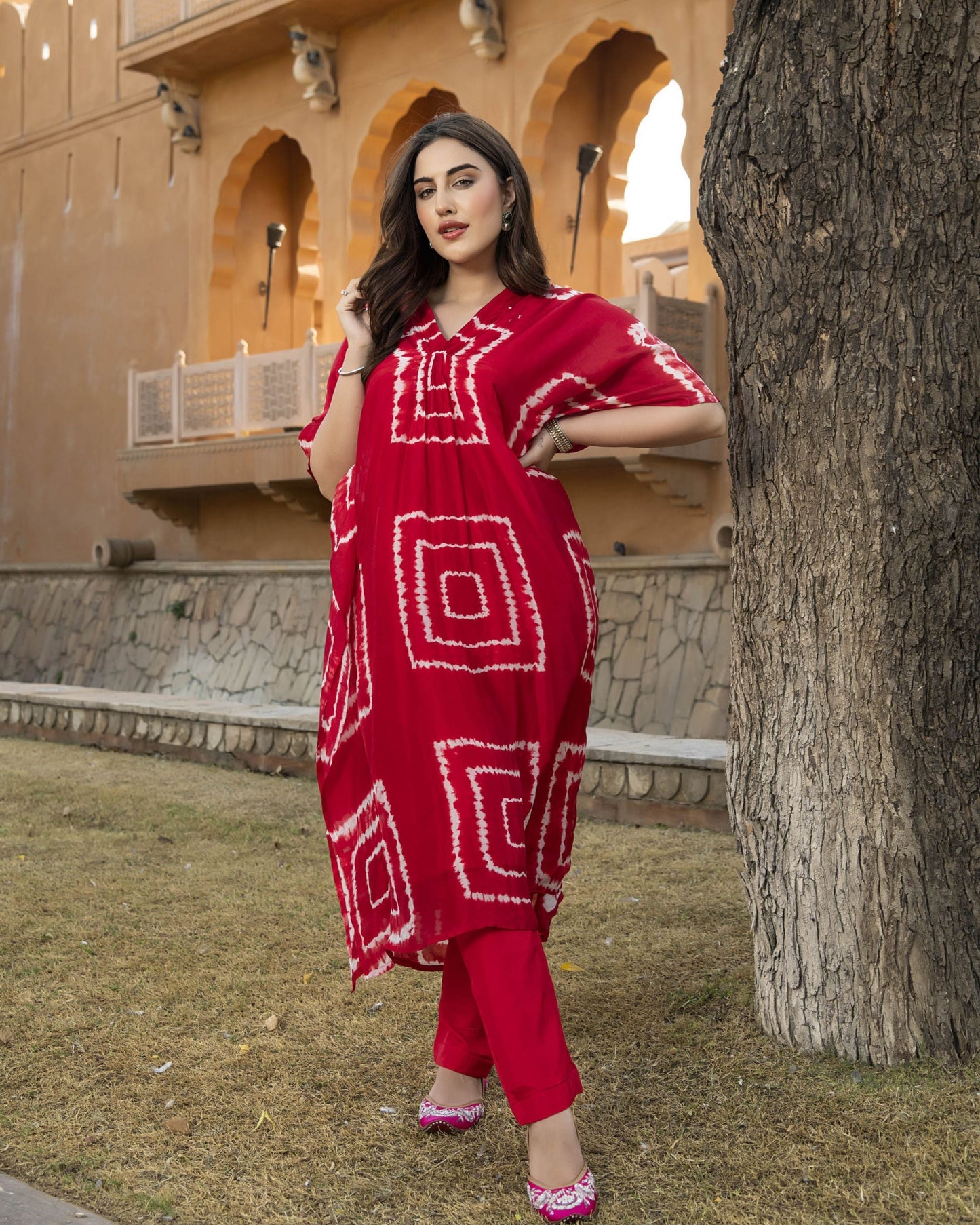 Mabel Silk Tie & Dye Kurta Set My Store