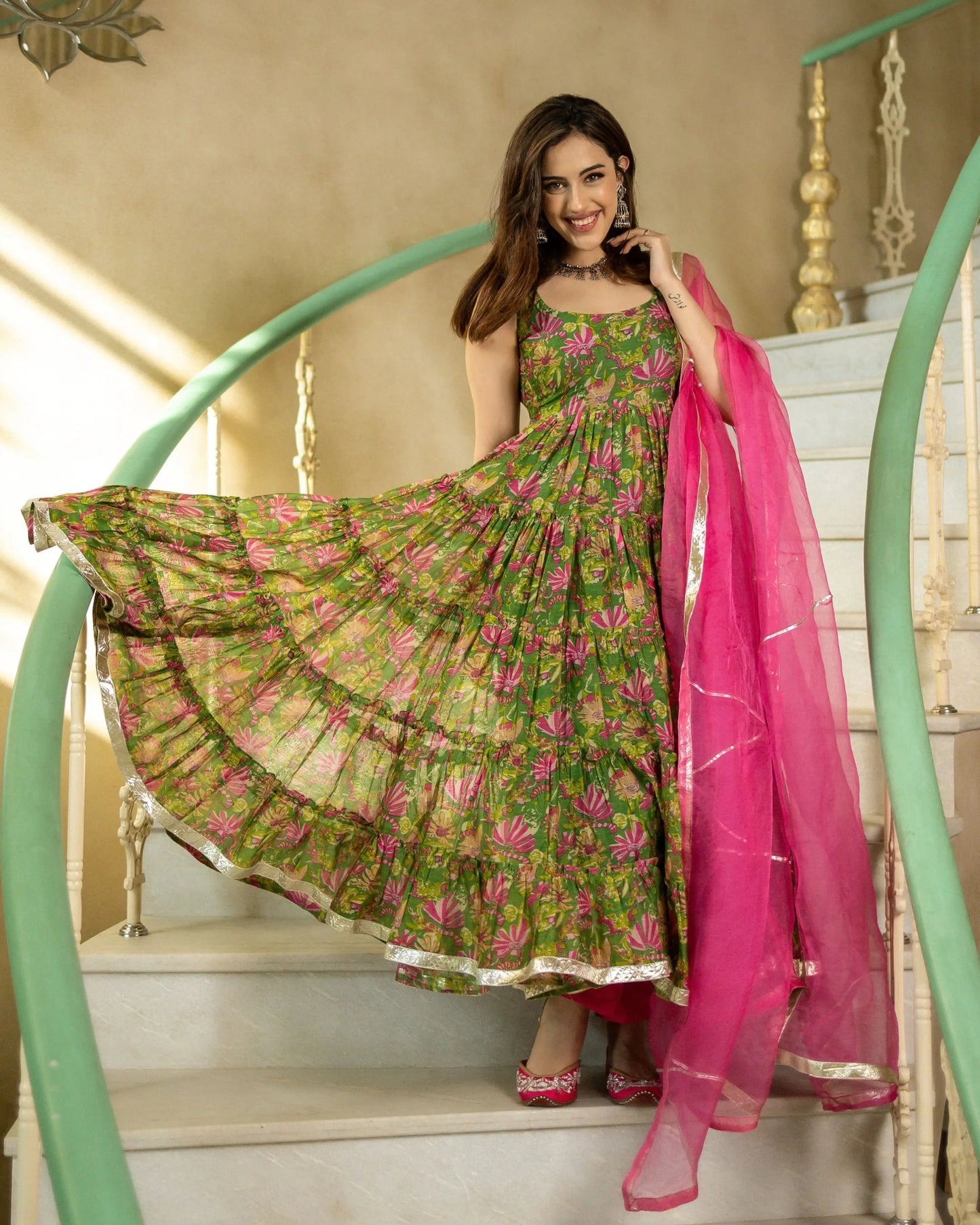 Sadabahaar Chanderi Suit Set My Store