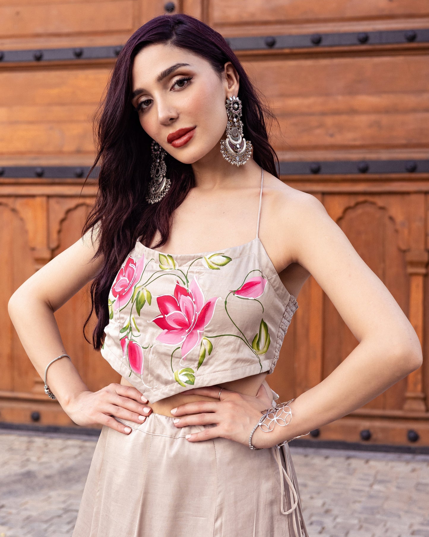 Sakani Handpainted Lehenga Set My Store