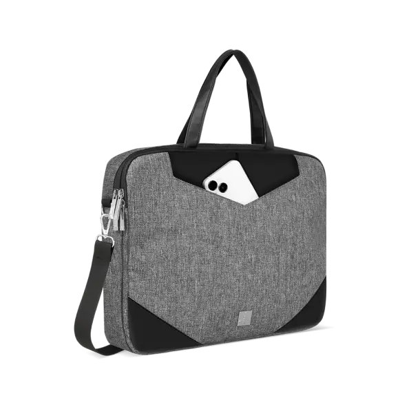Fingers IconicCraft Luxury Laptop Bag with Handle & Luggage Strap Multi-compartments, Smart