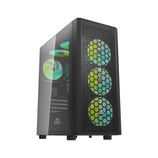 Ant Esports Gaming Cabinet 250 AIR ARGB Black