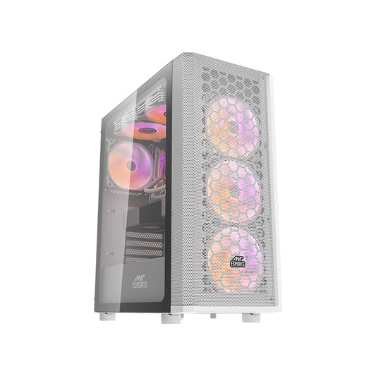 Ant Esports Gaming Cabinet 250 AIR ARGB WHITE
