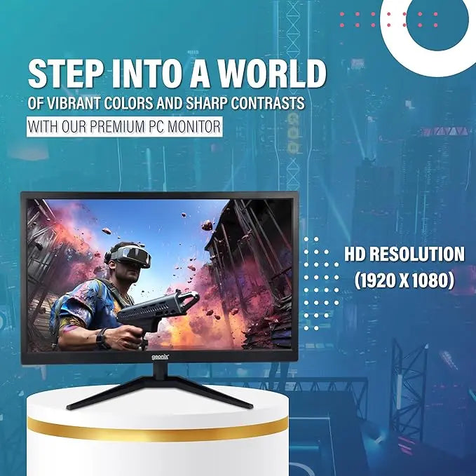 GEONIX 24 Inch PC Monitor 1920x1080 Full HD LED with VGA & HDMI Glossy Panel My Store