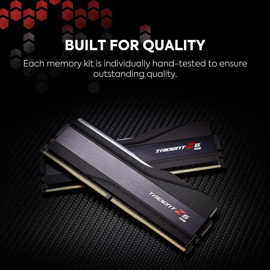 G.Skill Trident Z5 RGB 64GB (2x32GB) DDR5 RAM 6000MHz CL36 Desktop Memory - Black