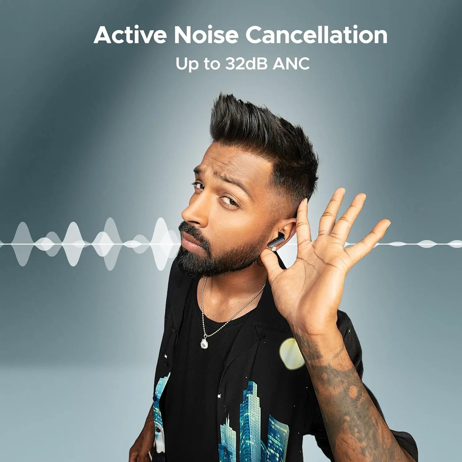 boAt Airdopes Bliss ANC in Ear TWS Earbuds (Royal Black) My Store