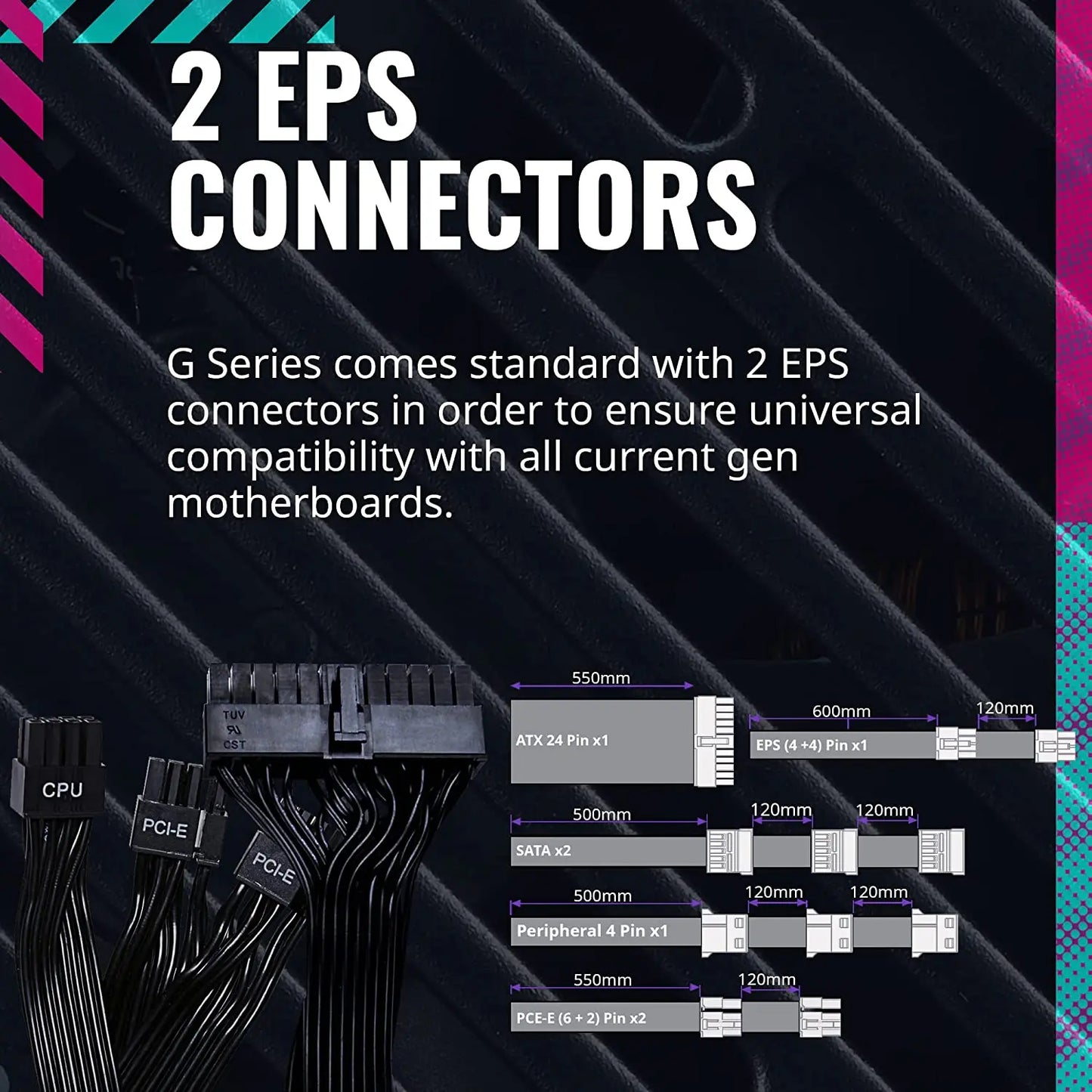 Cooler Master G800 Gold 800W Non-Modular 80 Plus Gold SMPS Power Supply