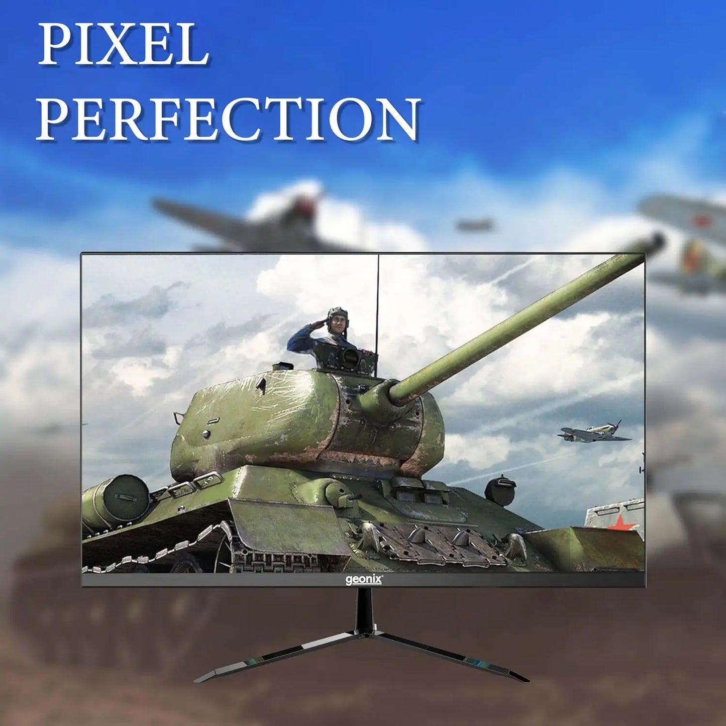 GEONIX 24 Inch PC Monitor 1920x1080 Full HD LED with VGA & HDMI Glossy Panel My Store