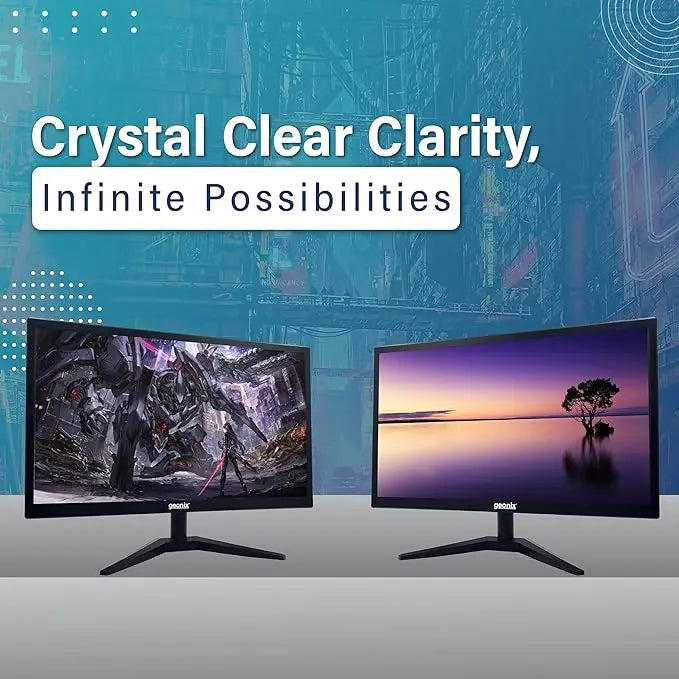 GEONIX 24 Inch PC Monitor 1920x1080 Full HD LED with VGA & HDMI Glossy Panel My Store