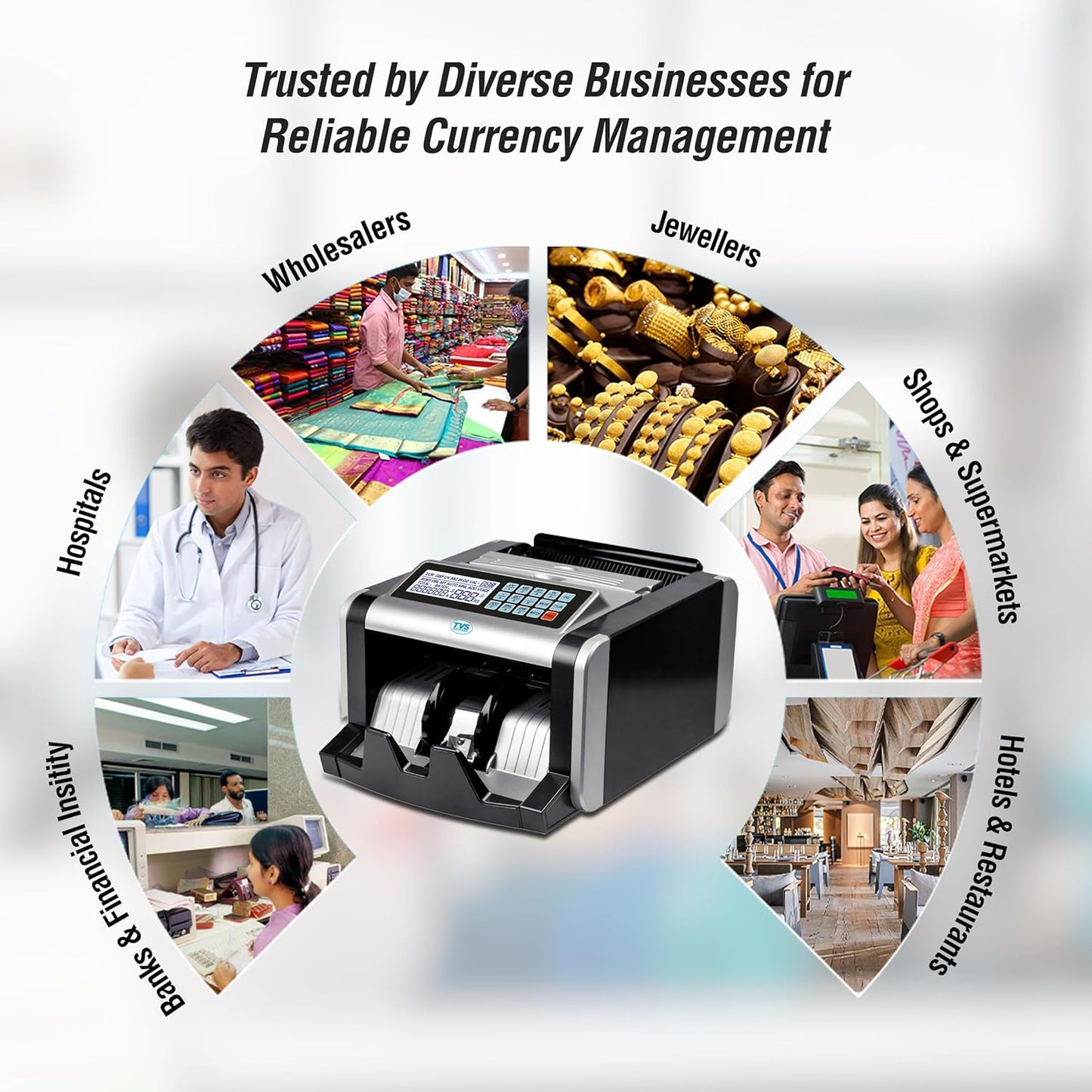 Tvs Cash Counting Machine CC-232 Classis Plus