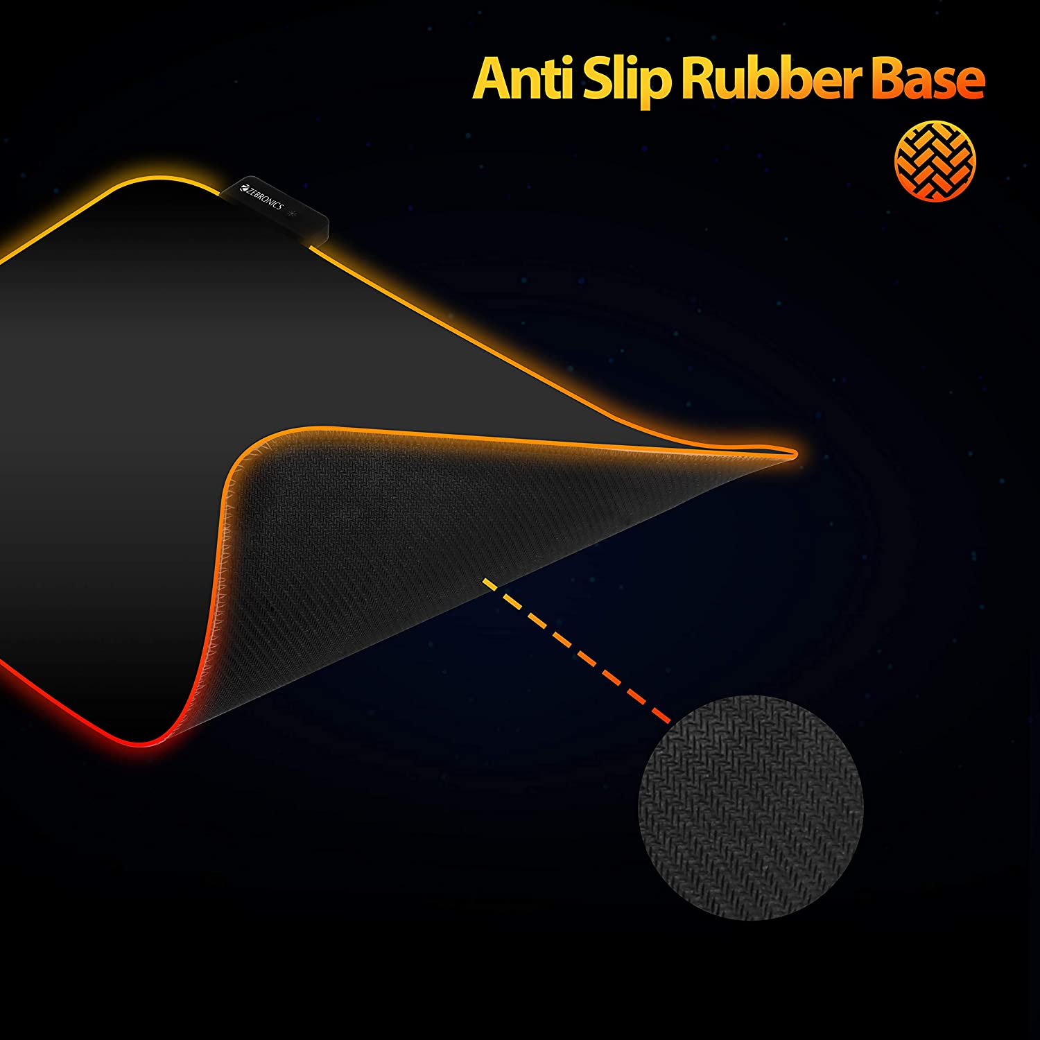 Zebronics Zeb-Blaze RGB Gaming Mouse Pad  350x250mm