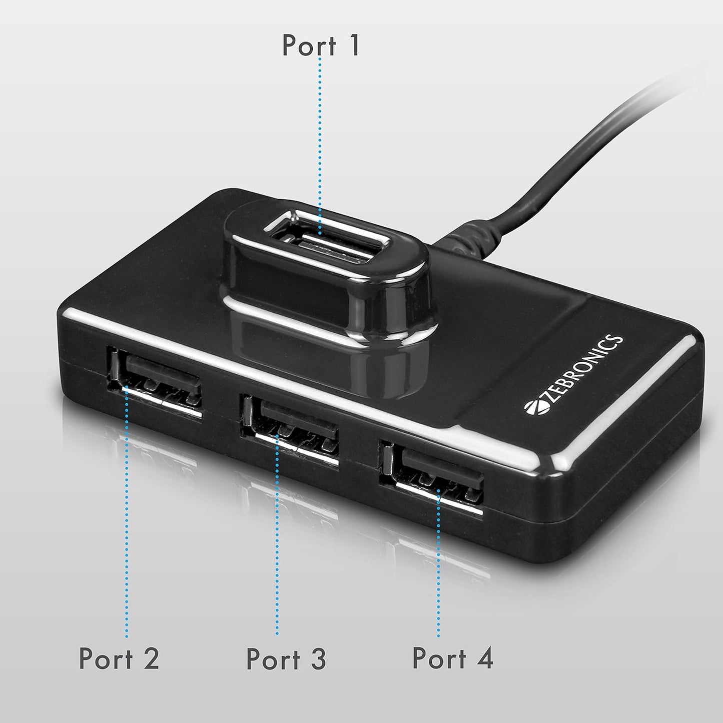 Zebronics Zeb-100HB 4 Ports USB Hub