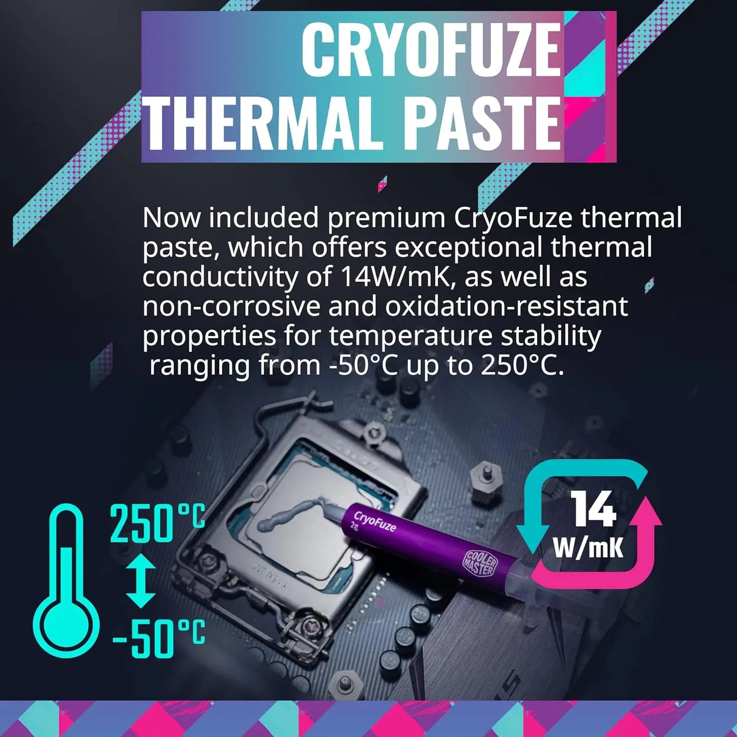 Cooler Master MasterLiquid 240L Core ARGB 240mm Close-Loop PWM AIO CPU Liquid Cooler - White