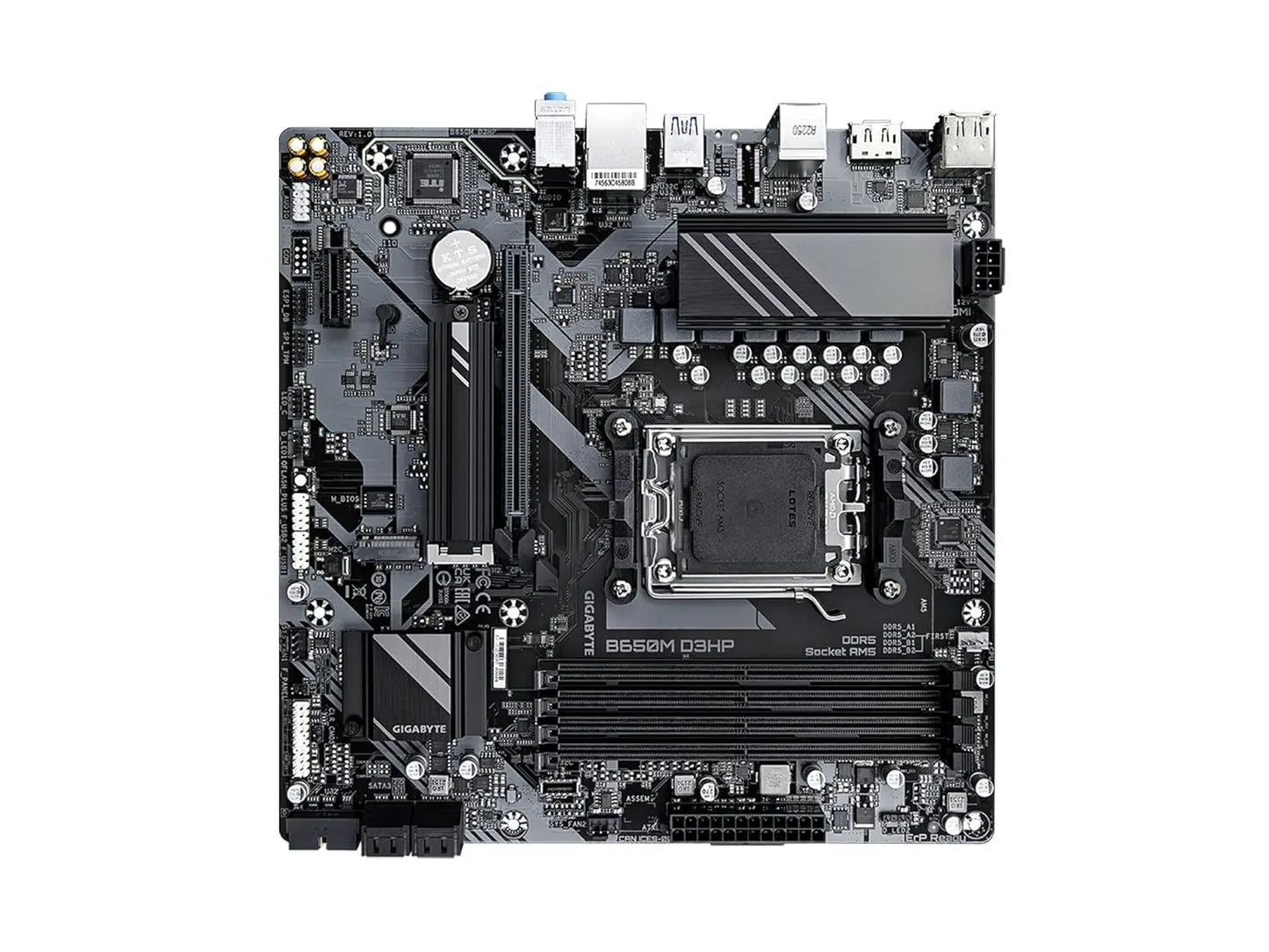 GIGABYTE B650M D3HP PCIe 4.0 Ultra Durable AMD AM5 DDR5 Micro-ATX Motherboard
