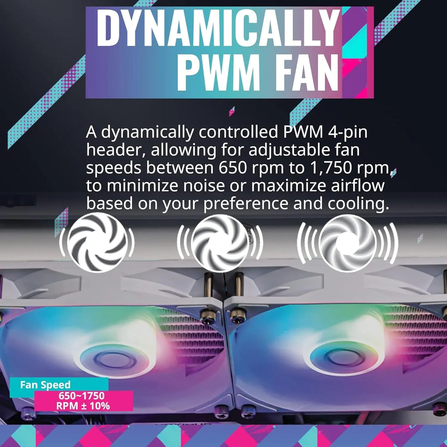 Cooler Master MasterLiquid 240L Core ARGB 240mm Close-Loop PWM AIO CPU Liquid Cooler - White