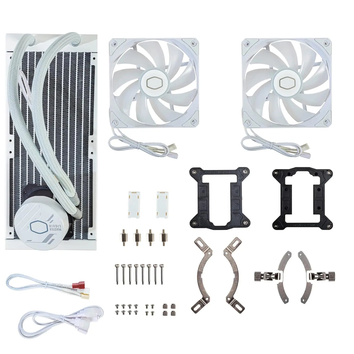 Cooler Master MasterLiquid 240L Core ARGB 240mm Close-Loop PWM AIO CPU Liquid Cooler - White