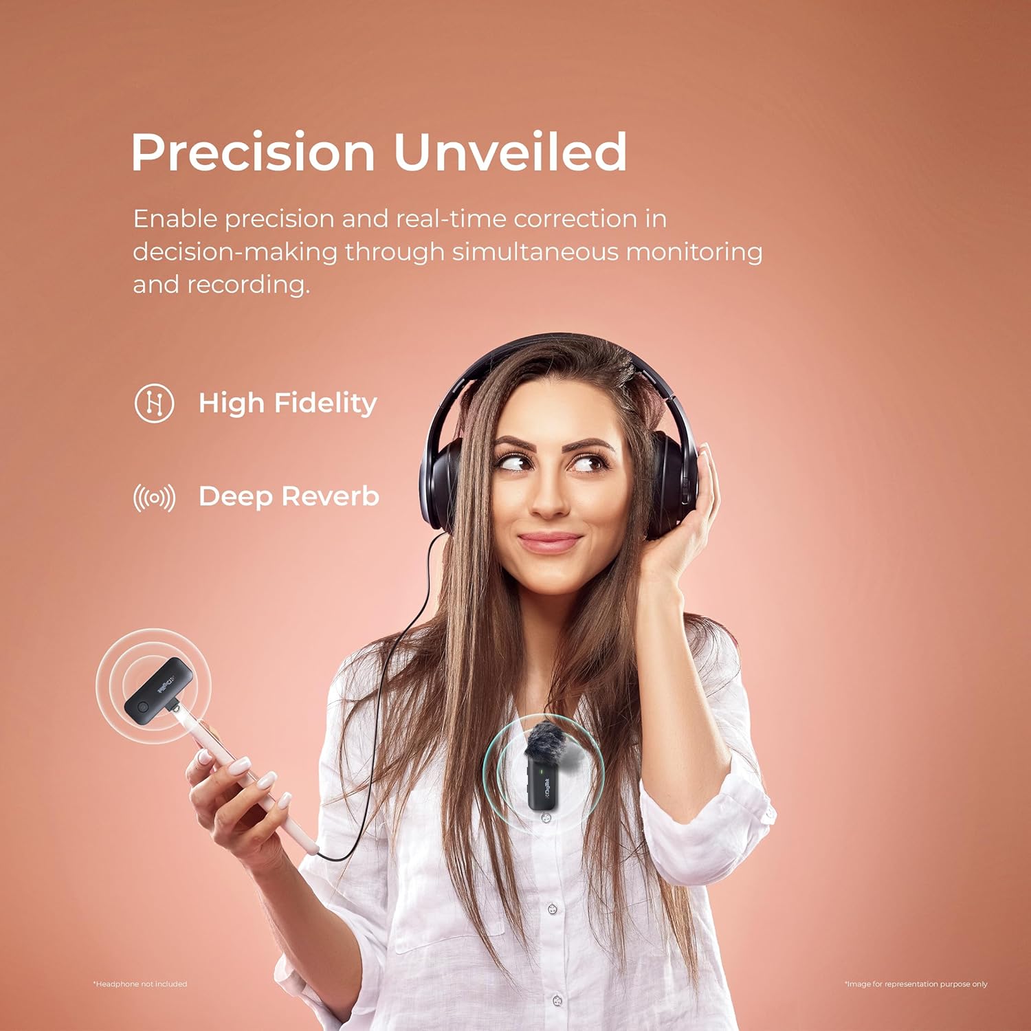 Digitek DWM-106 2-in-1 Wireless Microphone System with Type C & Lightning Connector