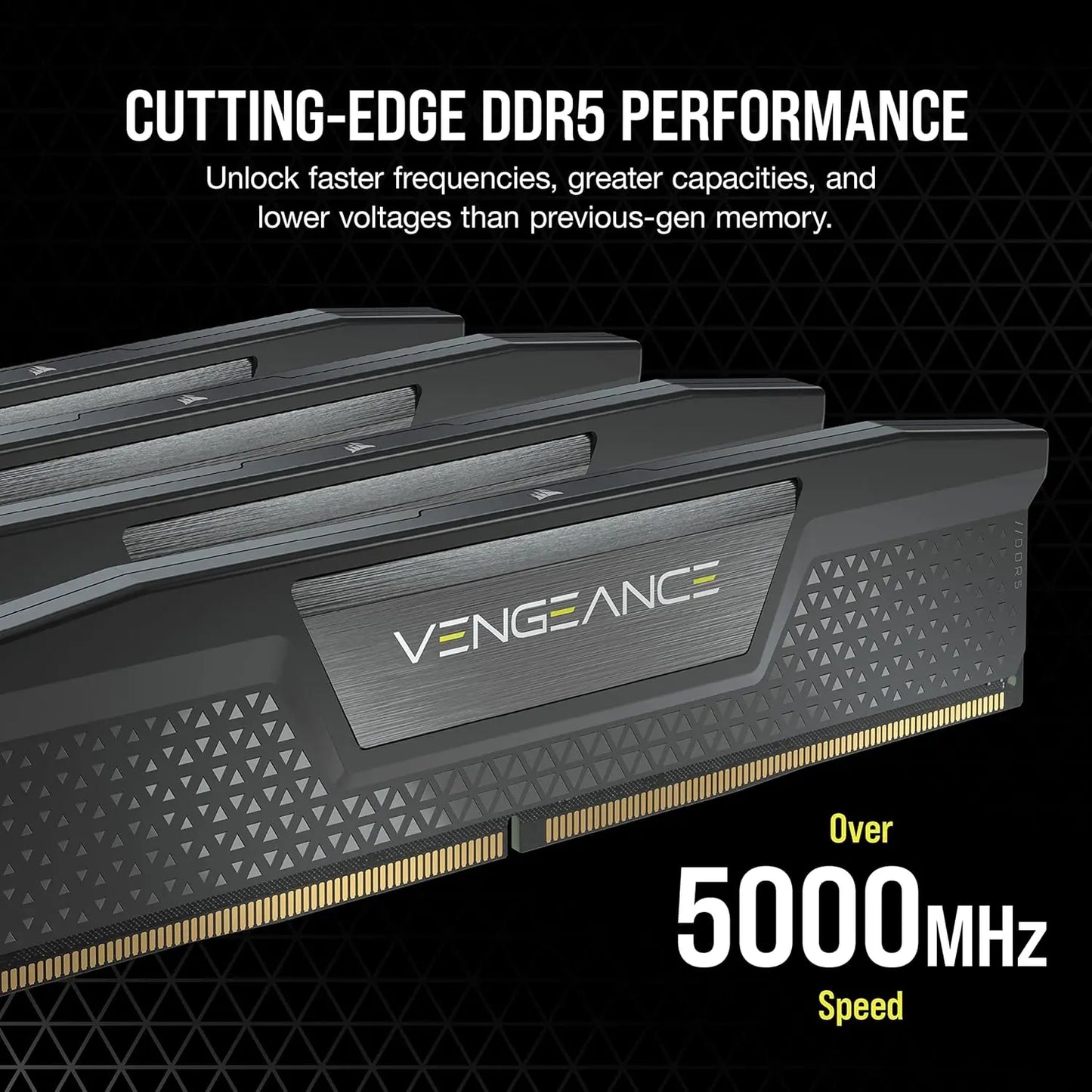 CORSAIR VENGEANCE 32GB (2x16GB) DDR5 DRAM 6000MHz CL36 Desktop Memory