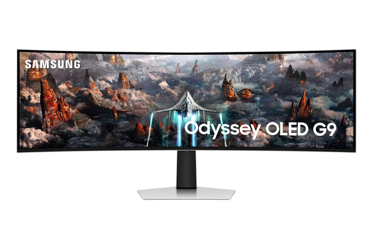 Samsung Odyssey G9 49" 240Hz 1440p Dual QHD OLED Panel HDR10 Ultrawide Curved Gaming Monitor with Speakers - Silver My Store