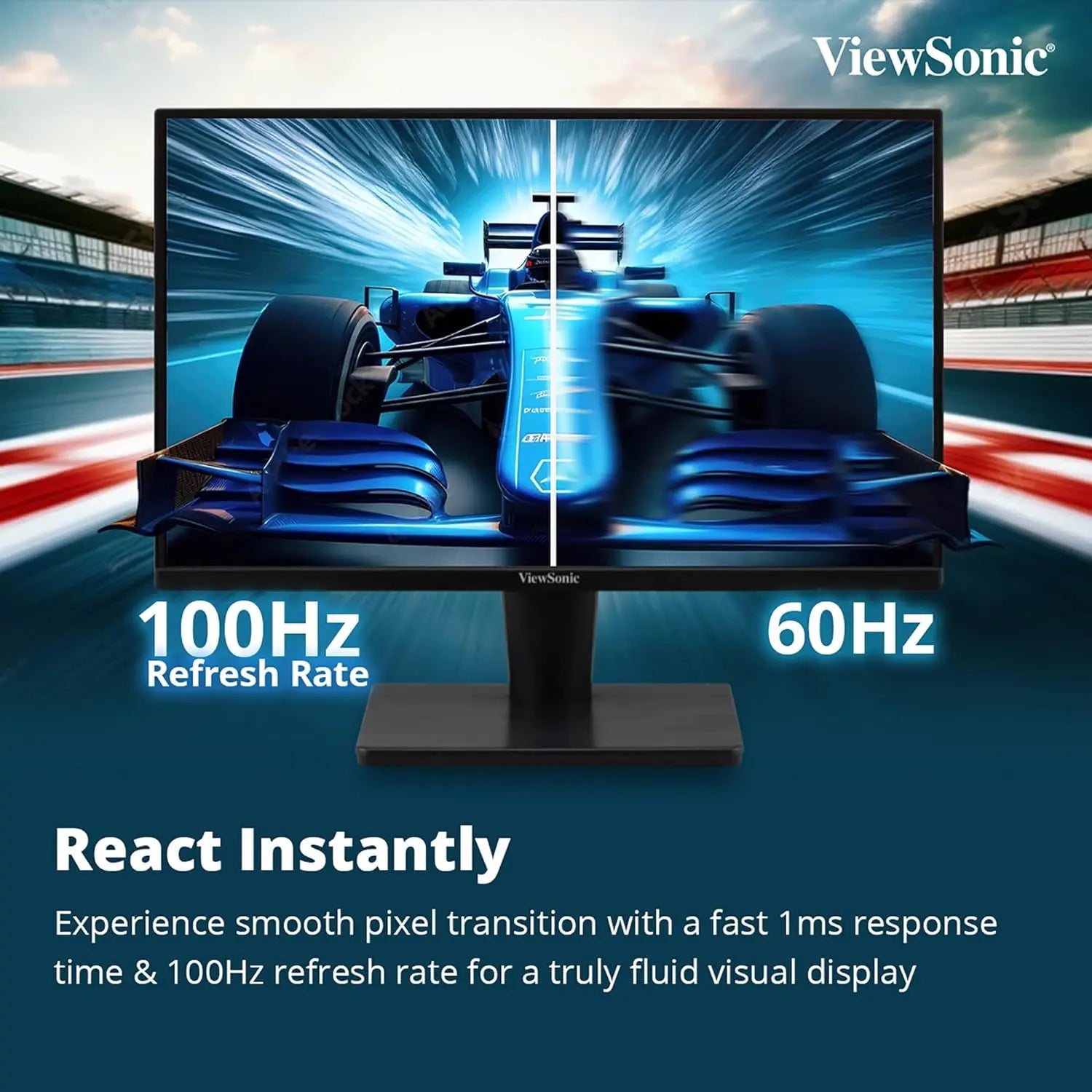 ViewSonic 22" FHD 1080p 100Hz 1080p Display AMD Freesync VA Monitor My Store