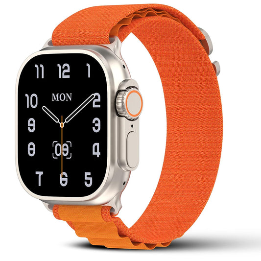 Tempt  Verge Pro Smart Watch 2.01" IPS Display, Multiple Watch Faces, Fitness Tracker for Android & iOS Sport Modes Orange