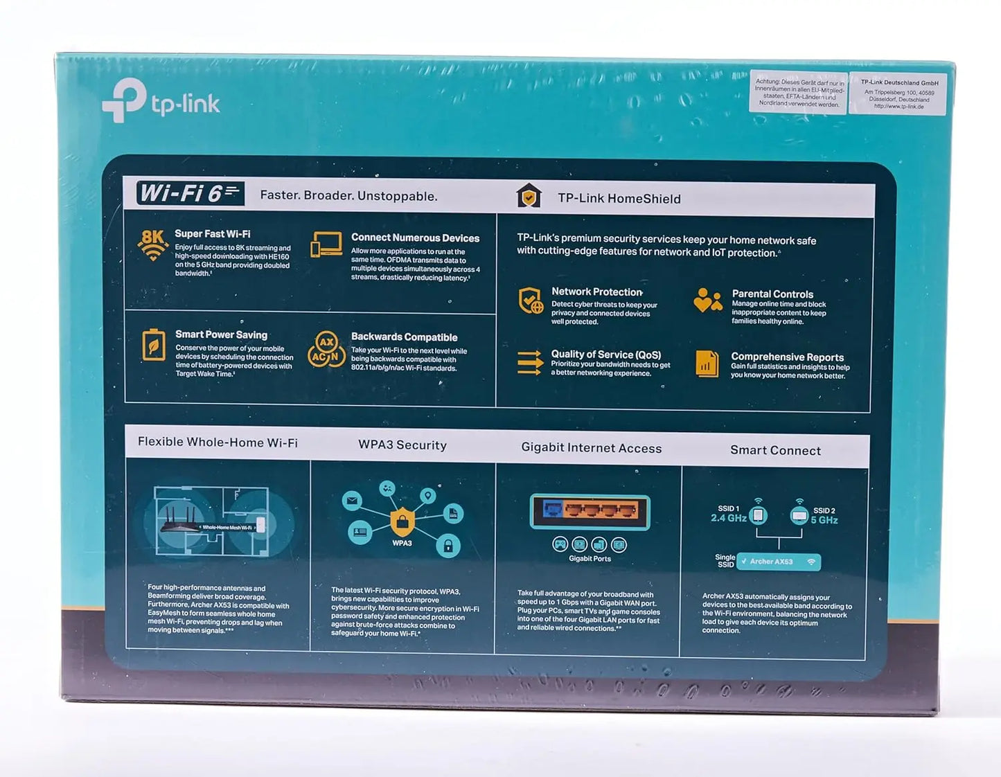 Tp Link Archer AX53 AX3000 Wifi 6 Dual Band Router