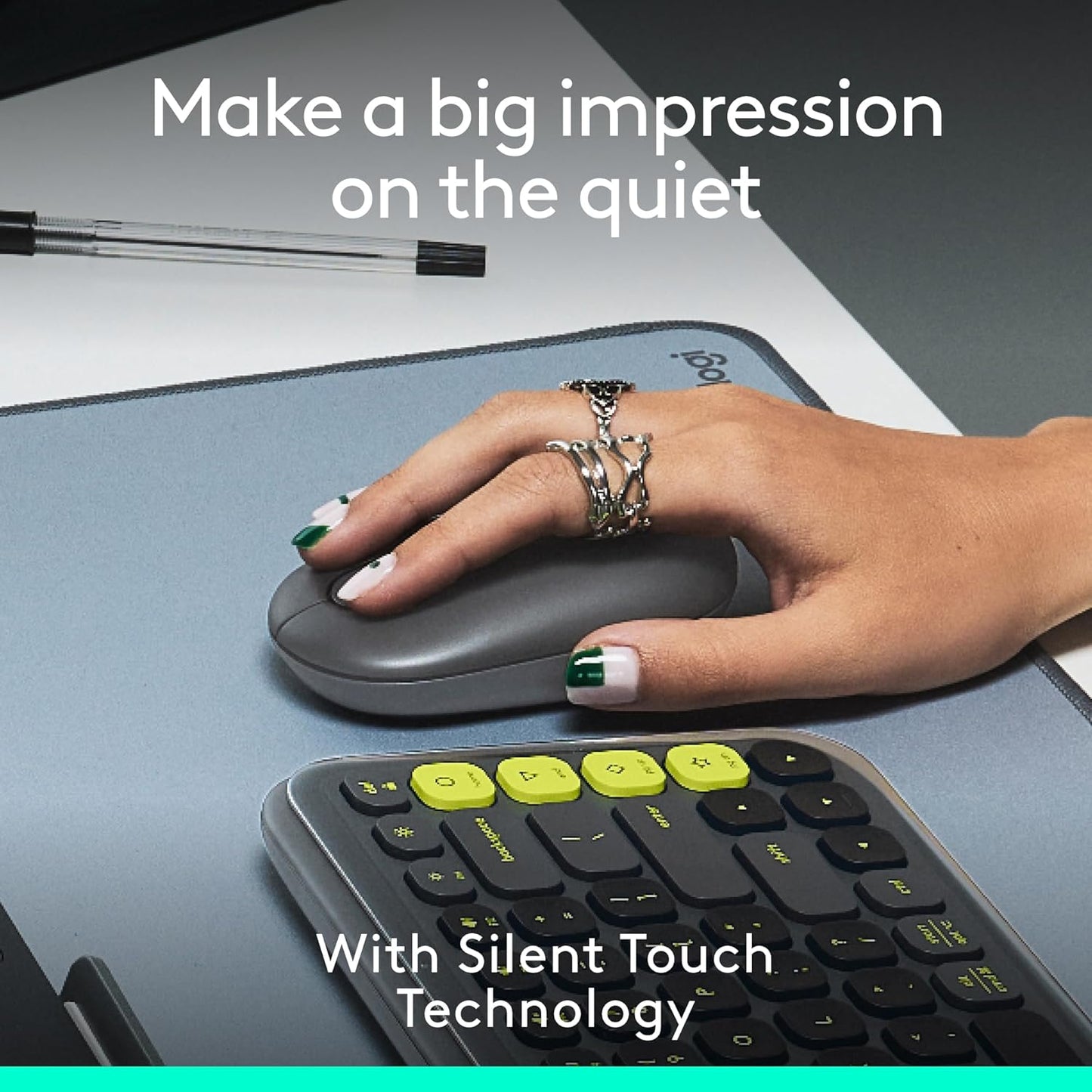 Logitech POP ICON Mouse, Compact and Portable Wireless Bluetooth Mouse