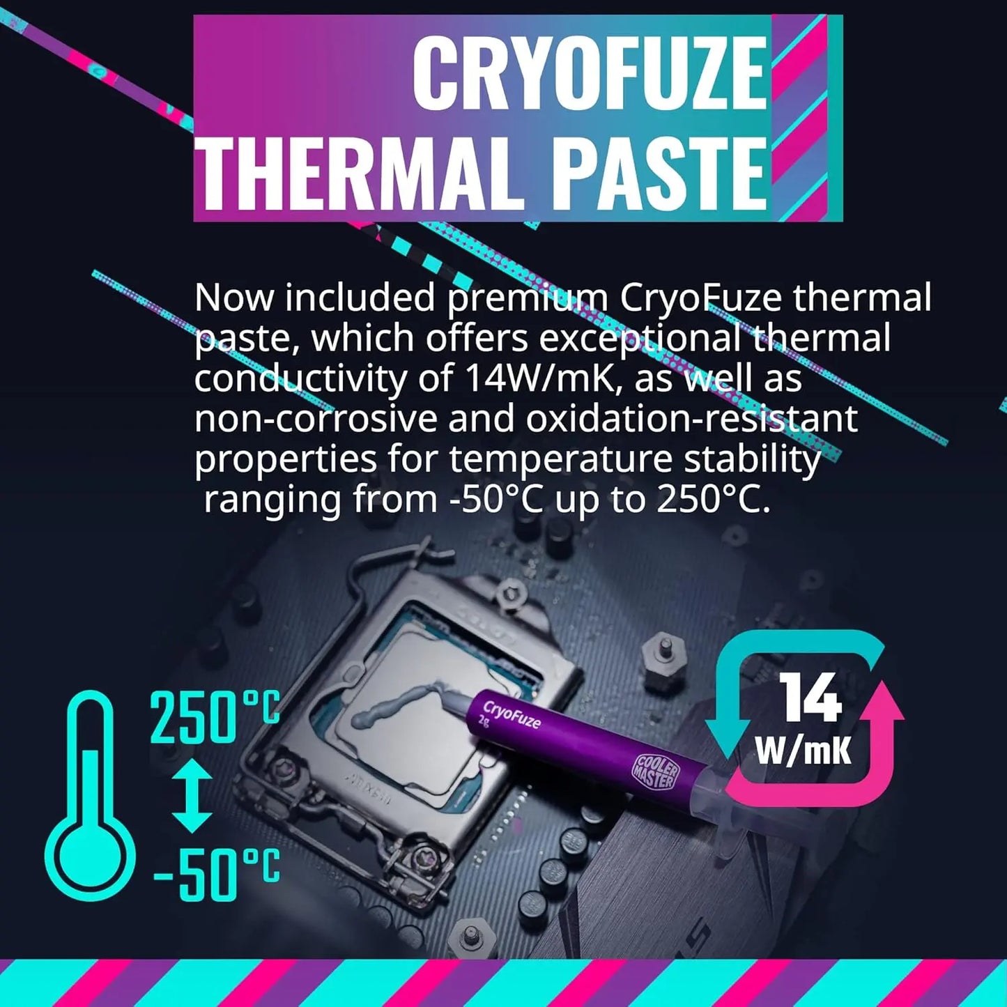 Cooler Master Hyper 620S ARGB Sync 120mm Dual Tower CPU Air Cooler - Black