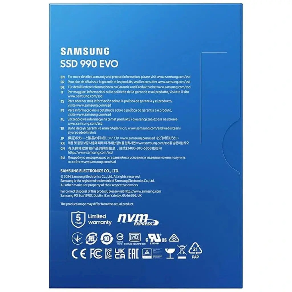 Samsung 990 EVO Plus 2TB M.2 NVMe PCIe 5.0 Internal SSD My Store