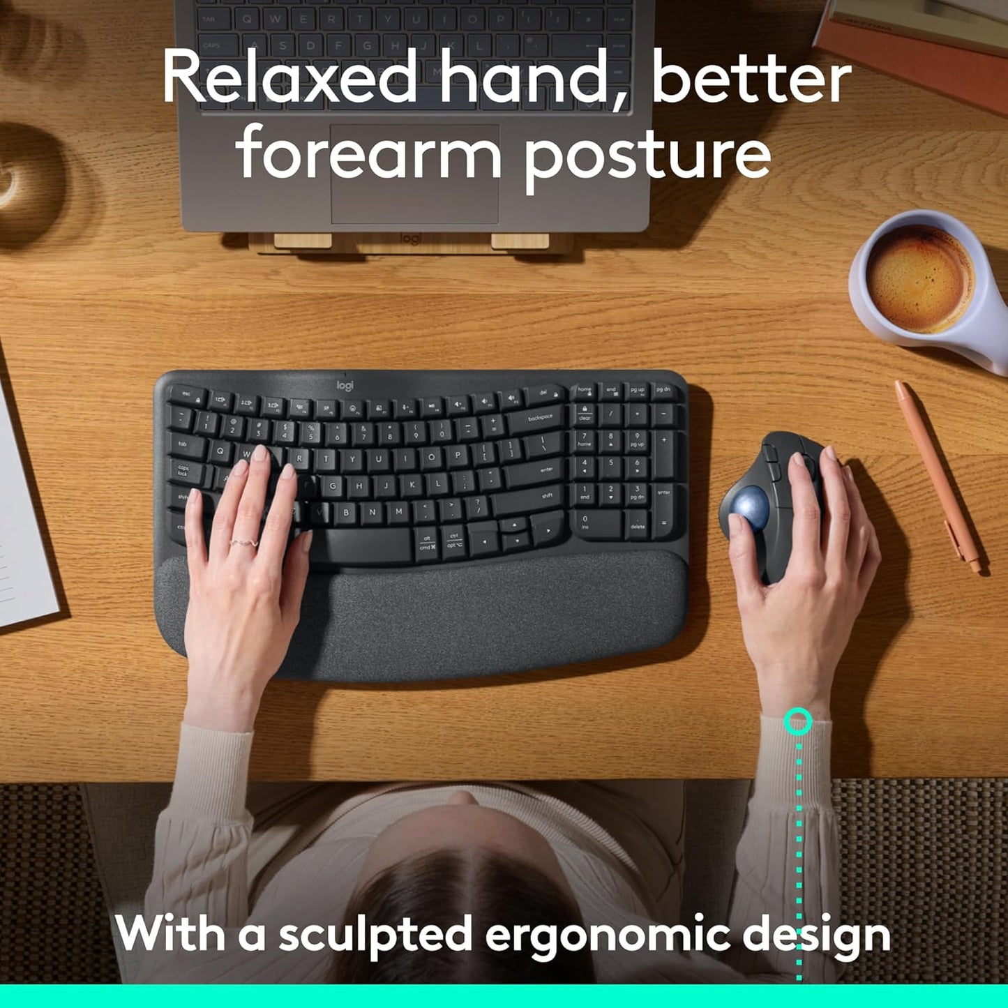 Logitech Ergo M575 Wireless Trackball Mouse Black