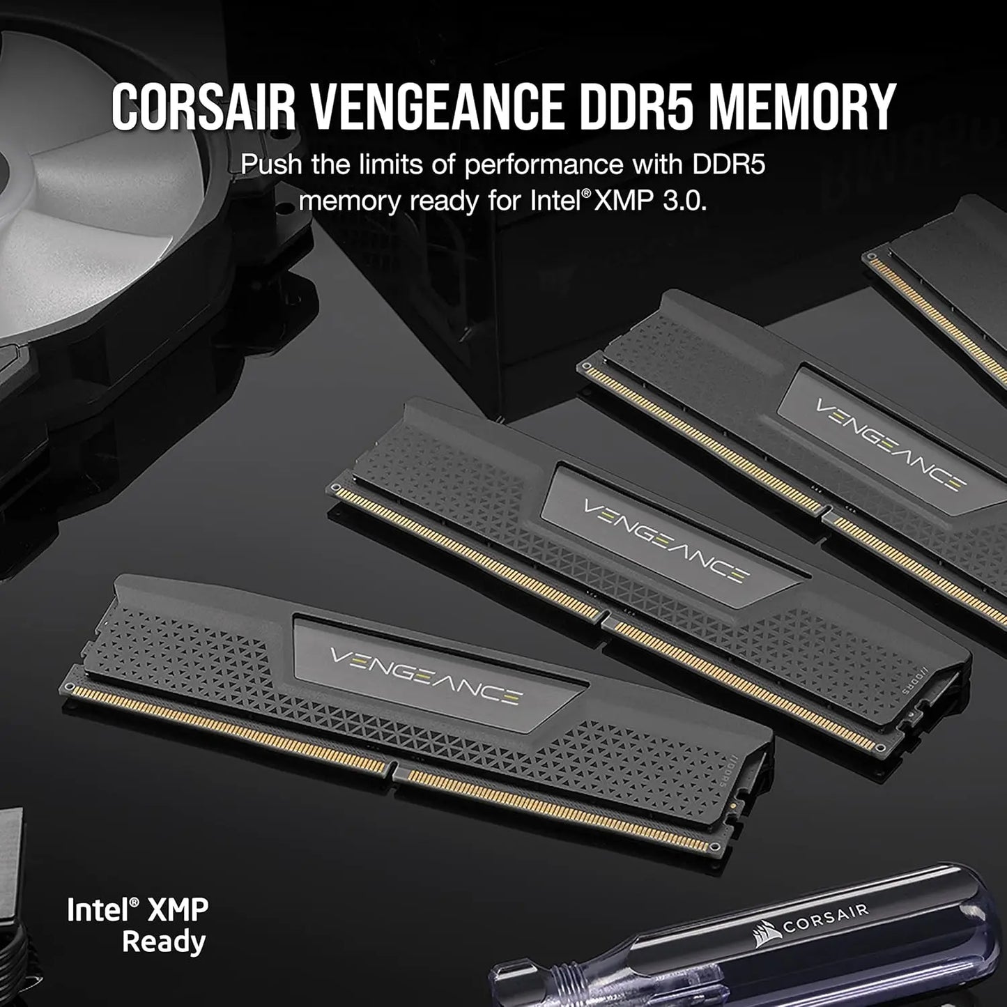 CORSAIR VENGEANCE 32GB (2x16GB) DDR5 DRAM 7000MHz CL40 Desktop Memory - Black