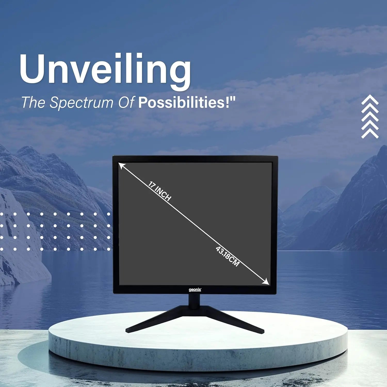 GEONIX 17 Inch 1280 x 1024 LED Display 16.7M Colors HD+ Monitor My Store