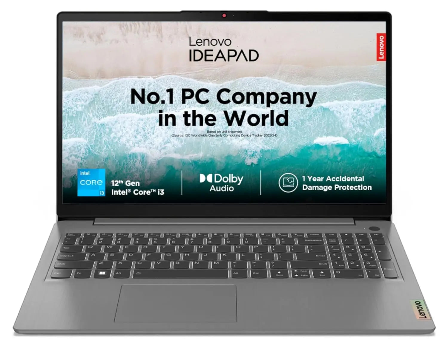 Lenovo IdeaPad Slim 3 Laptop 82RK00VWIN 12th Gen Intel Core i3 Processor/8GB RAM/512GB SSD/Win11/Microsoft Office Home & Student 2021/Intel UHD Graphics Card/Screen Inch 15.6/ Arctic Grey