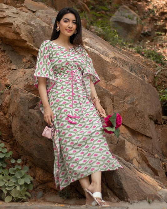 Menorca Cotton Kaftan Set My Store