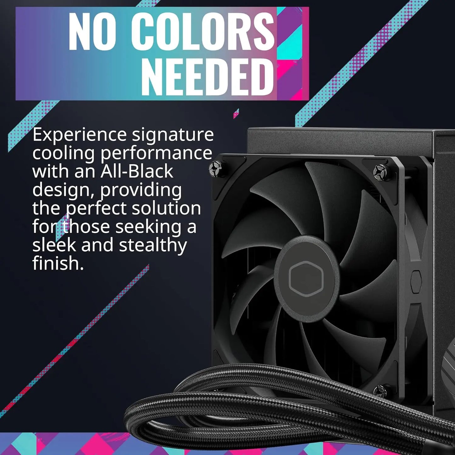 Cooler Master MasterLiquid 120L Core 120mm PWM AIO CPU Liquid Cooler - Black