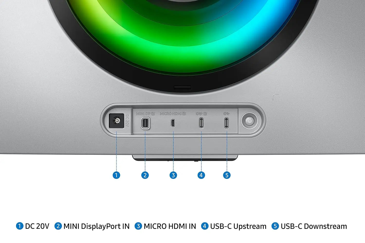 Samsung Odyssey BG850SW 34" 175Hz 1440p WQHD OLED Panel USB-C Curved Ultrawide Gaming Monitor with Speakers- Silver My Store