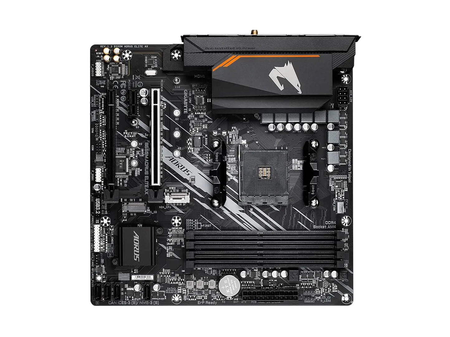 GIGABYTE B550M AORUS ELITE AX WiFi Ultra Durable AMD AM4 Micro ATX DDR4 Motherboard