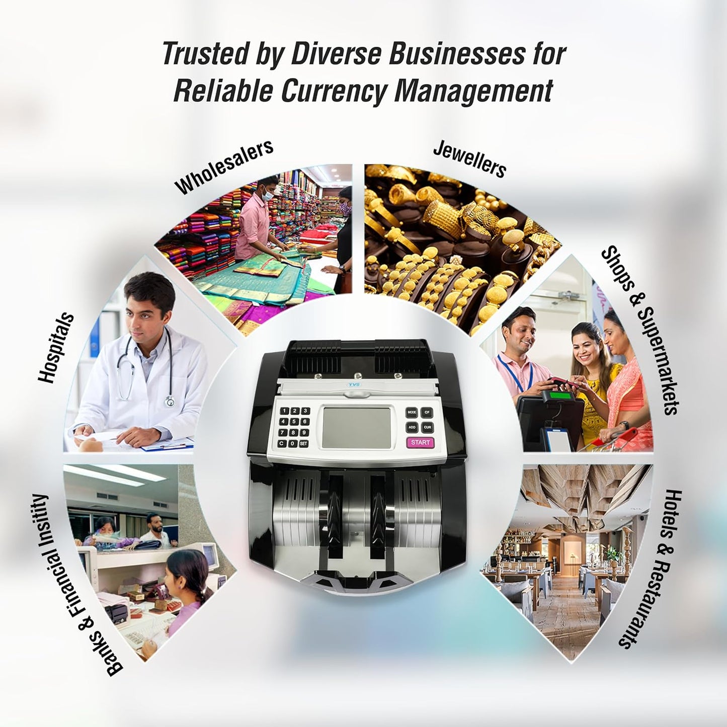 Tvs Cash Counting Machine CC-453 Star Plus