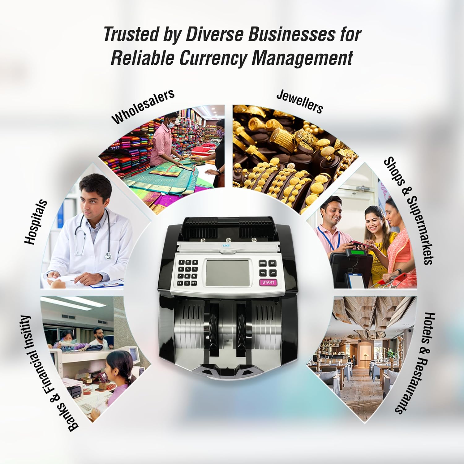 Tvs Cash Counting Machine CC-453 Star Plus