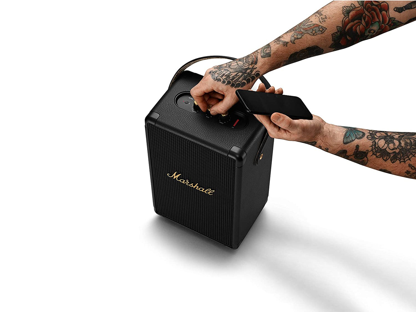 Marshall Tufton 80 Watt Wireless Bluetooth Portable Speaker Black & Brass