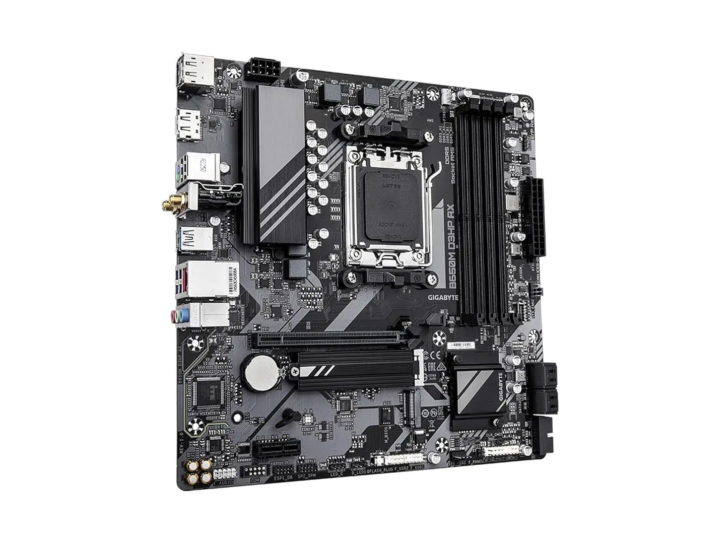 GIGABYTE B650M D3HP AX PCIe 4.0 Ultra Durable AMD AM5 DDR5 Micro-ATX Motherboard