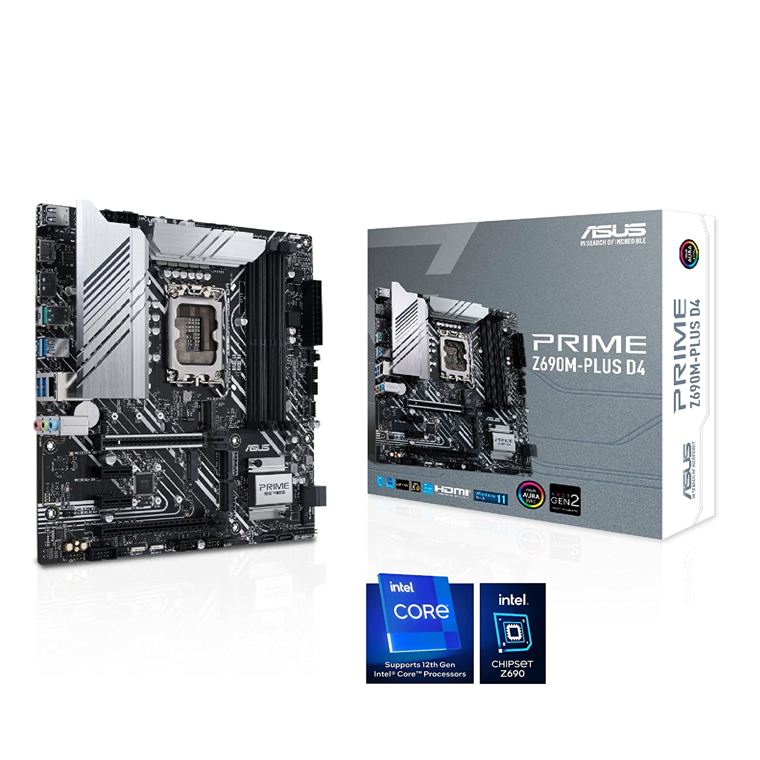 Asus Motherboard Prime Z690M PLUS D4 FOR INTEL  PRIME Z690M PLUS D4