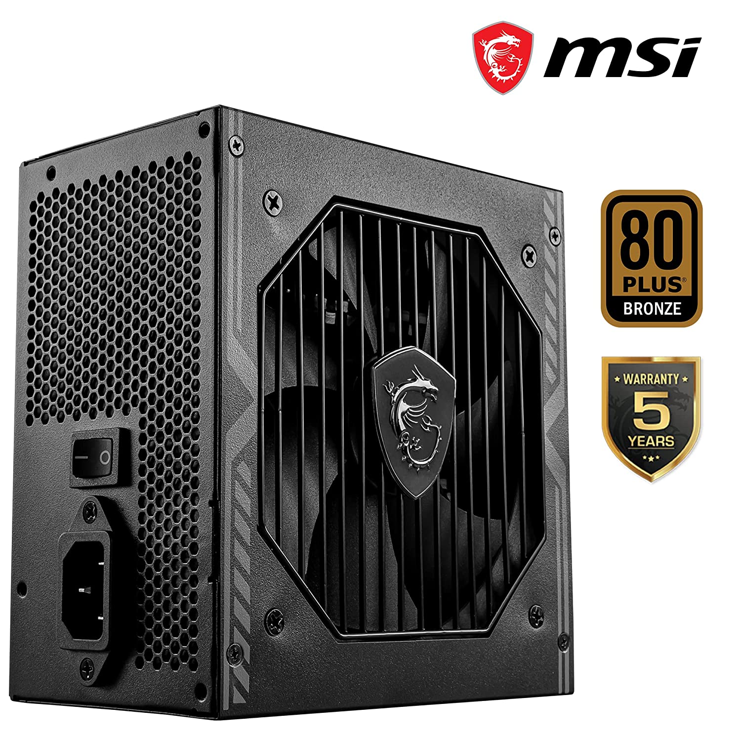 Msi MAG A650BN Gaming Power Supply 80 Plus Bronze, 650 Watt