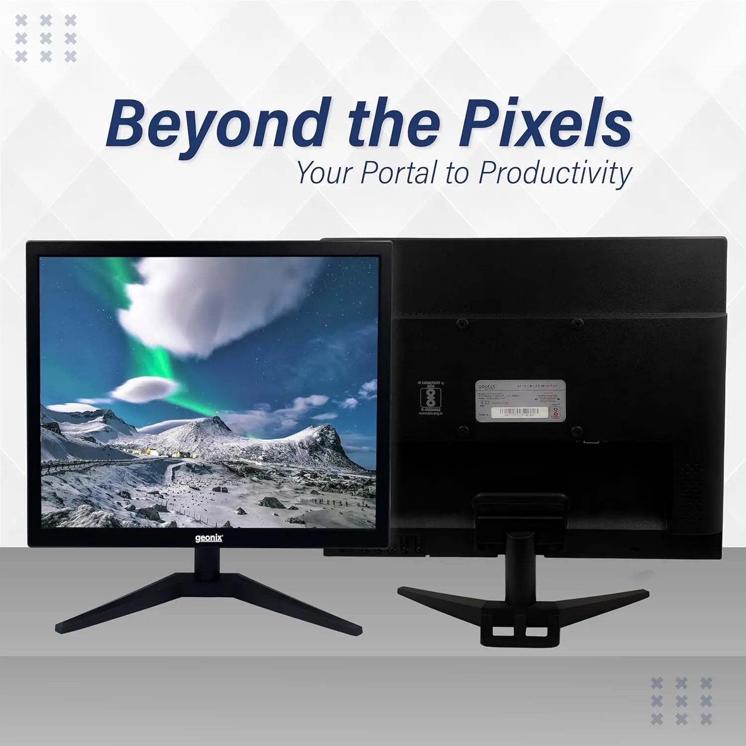 GEONIX 17 Inch 1280 x 1024 LED Display 16.7M Colors HD+ Monitor My Store