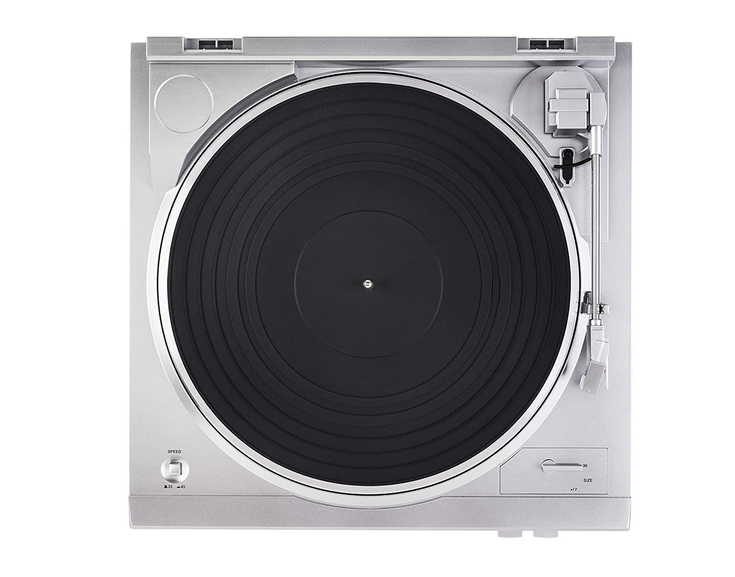 Denon DP-29F Automatic Belt-Drive Analog Turntable with Pre-Mounted Cartridge and Built-in Phono Preamp - Silver
