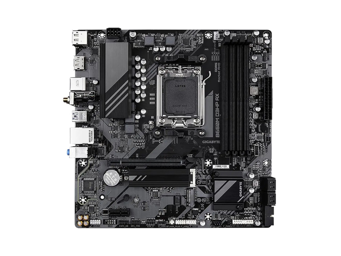 GIGABYTE B650M D3HP AX PCIe 4.0 Ultra Durable AMD AM5 DDR5 Micro-ATX Motherboard
