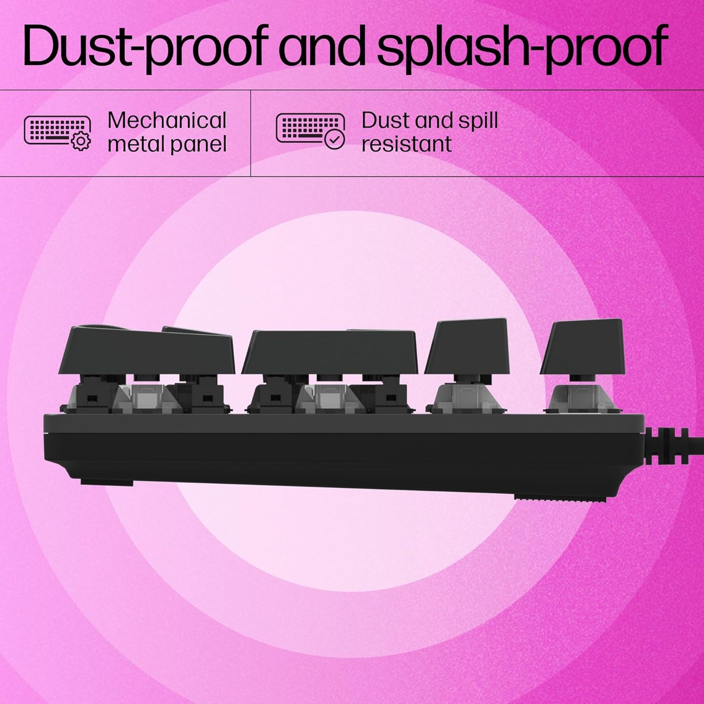 HP USB Keyboard Gaming Mechanical GK400F Black